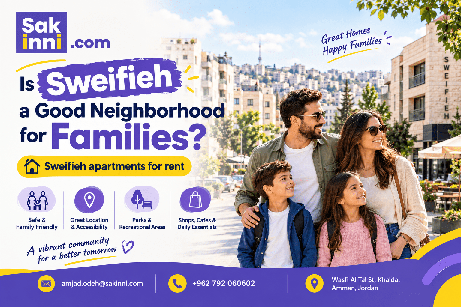 Sweifieh Apartments for Rent: Is Sweifieh a Good Choice for Families in Amman?