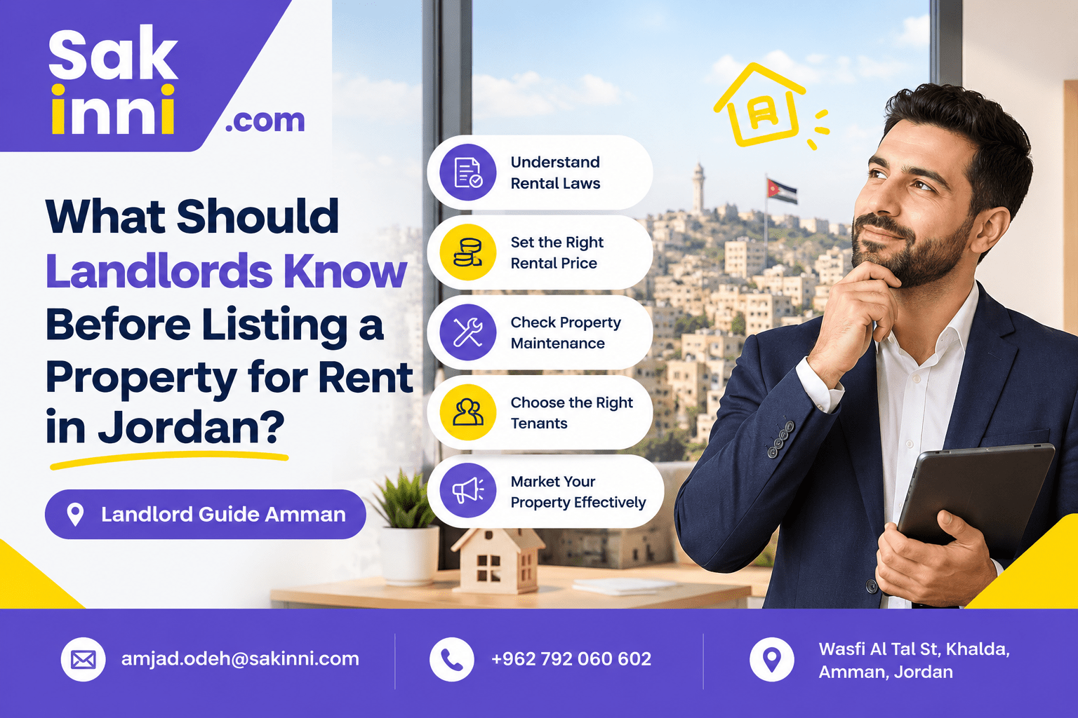 What Should Landlords Know Before Listing a Property for Rent in Jordan?
