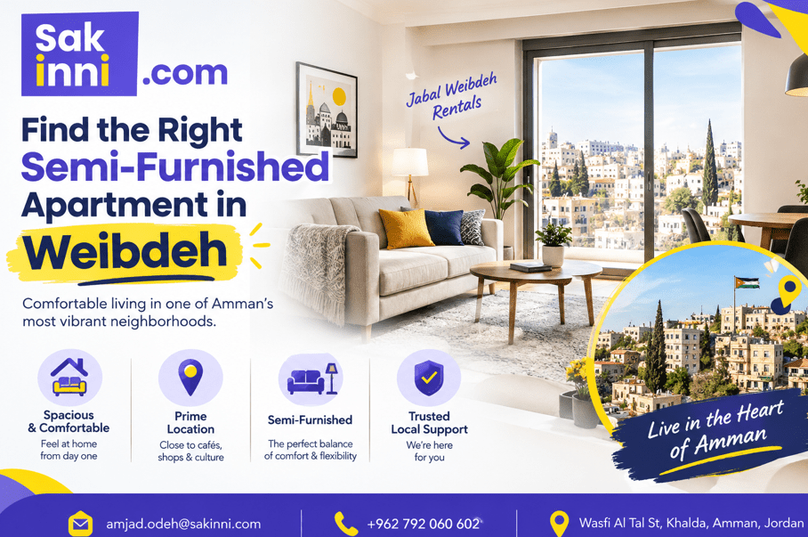 Find the Right Semi-Furnished Apartment in Weibdeh