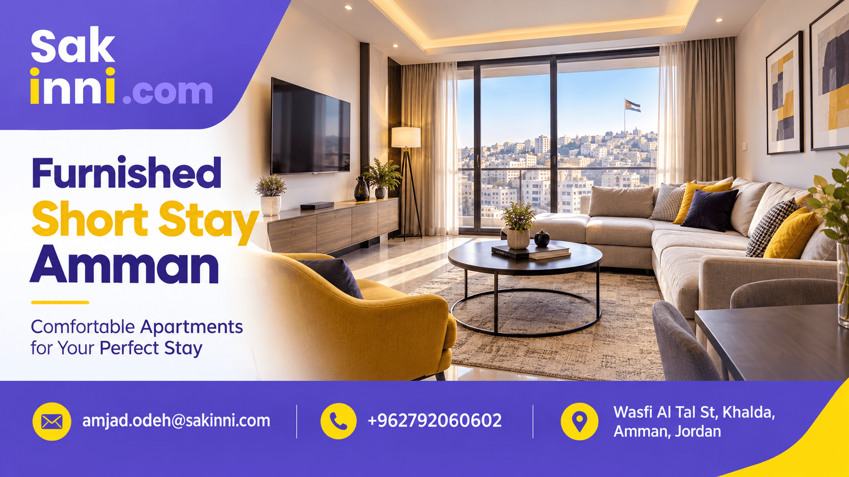 Furnished Short Stay Amman: Rental Prices by Area and Apartment Type