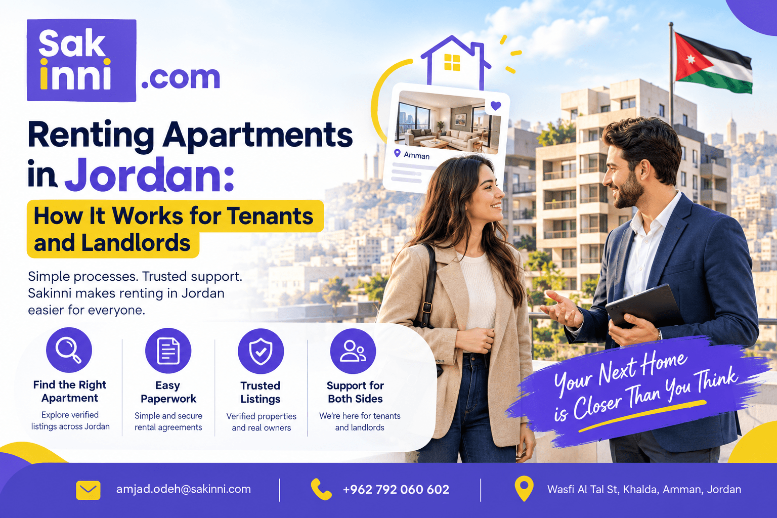 Renting Apartments in Jordan: How It Works for Tenants and Landlords